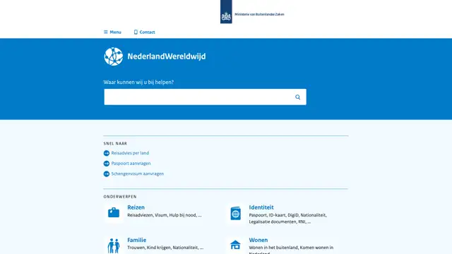 Screenshot van nederlandwereldwijd.nl